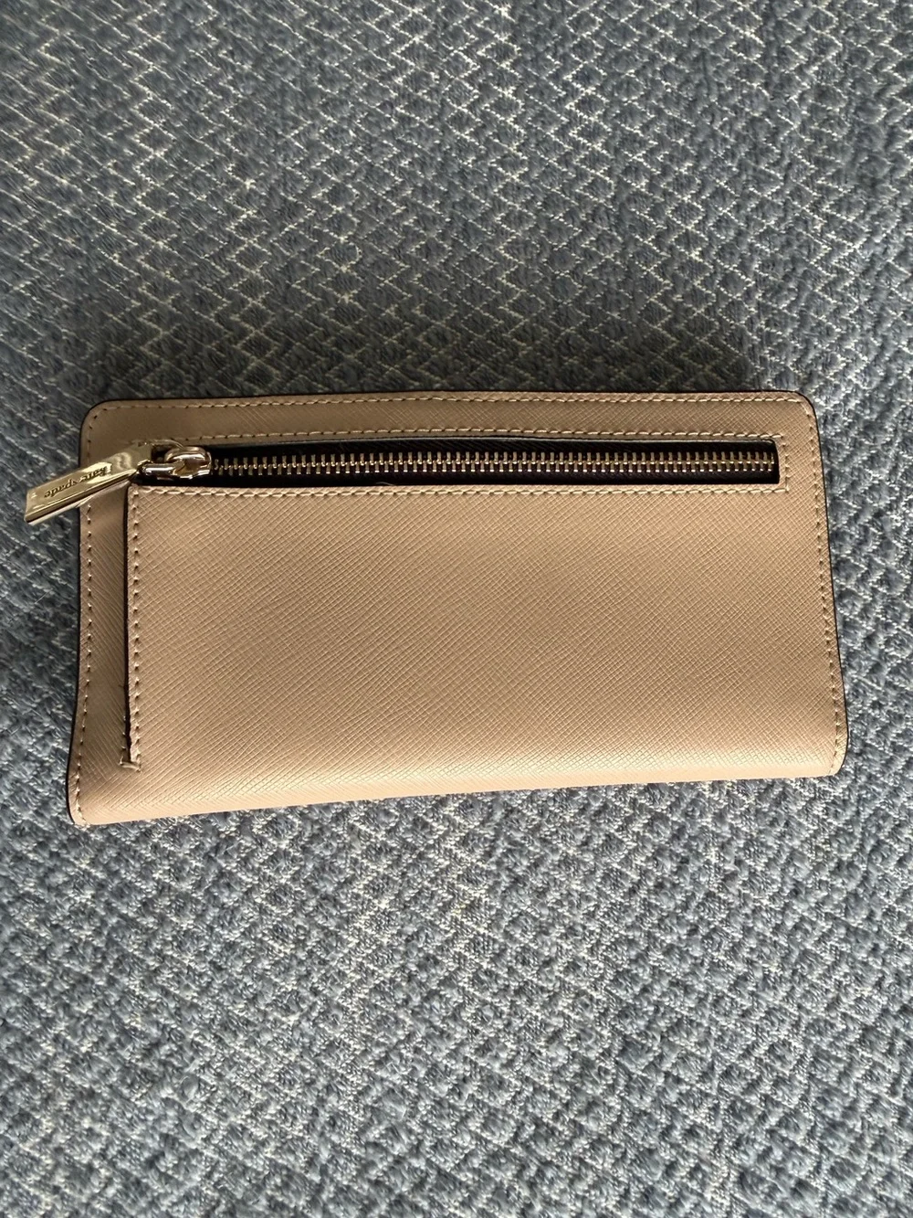Kate SpadeTwo-Tone Black and Tan Saffiano Wallet